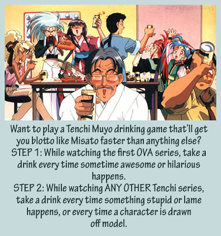 Tenchi muyo drinking game